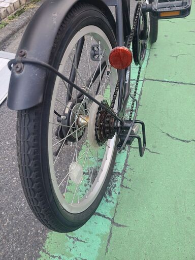 シマノ DACCARAT 折りたたみ自転車 6段変速ギア 取説付き ブラック 