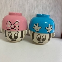 ミッキーミニーお茶碗2個セット