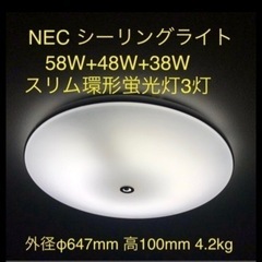 必読説明文　NEC シーリングライト