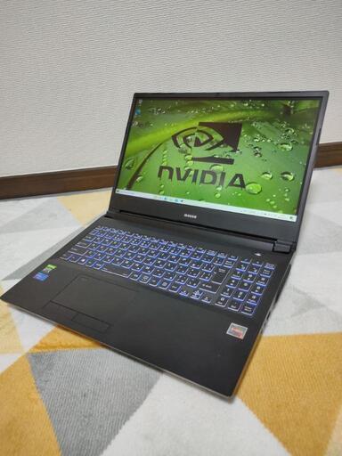 【デスクトップCPU搭載！モンスタースペックゲーミングPC】AMD ryzen5  Windows10 メモリ驚異の16GB 高速SSD512GB グラフィックボードGeforce GTX2060 バッテリー稼働可能　おしゃれなバックライトキーボード 15.6インチ液晶 無線LAN　Wi-Fi　ノートパソコン　PC　セットアップ済み　すぐに使える