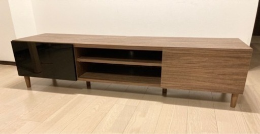 ニトリ NITORI フラットなフォルムのローボード テレビボード ブラウン 148cm