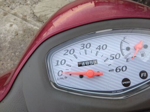 ⭐スズキレッツ5G CA47A 赤 レッツ4の後継機 シャア専用っぽい スズキ