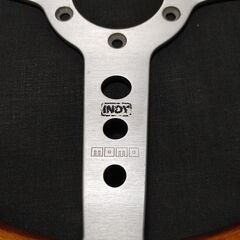 当時物 MOMO モモ INDY インディ ウッドステアリング 31.5パイ 1980