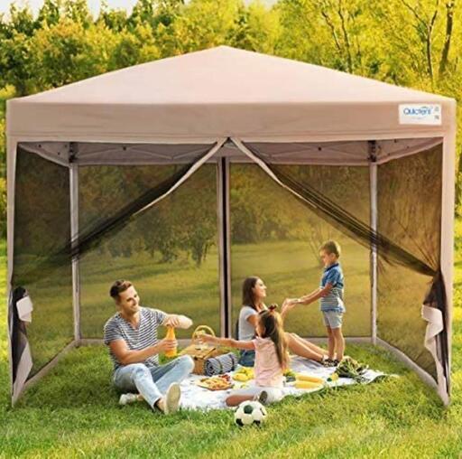ワンタッチタープテント 2.5m×2.5m 夏休みに♦︎DOLCE SRORTワンタッチタープテント250cm 3-4人用