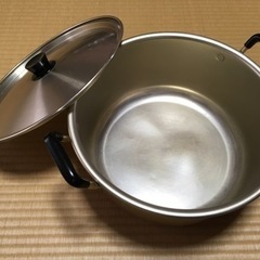 ツルマル印 蓋付 アルミ鍋