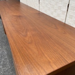 【売約済み】　actus アクタス 北欧 モダン MEZZO ウォールナット シェルフ デスク 学習机 飾り棚 本棚 棚　オープンシェルフ　シェルフ　引き出し　検　Mezzo2 メッツォ　ウォルナット　無垢材　勉強机　兄弟　並び　作業台　横長　大きい　机　