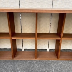 【売約済み】　actus アクタス 北欧 モダン MEZZO ウォールナット シェルフ デスク 学習机 飾り棚 本棚 棚　オープンシェルフ　シェルフ　引き出し　検　Mezzo2 メッツォ　ウォルナット　無垢材　勉強机　兄弟　並び　作業台　横長　大きい　机　