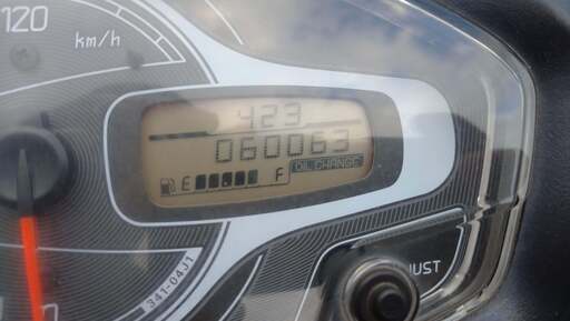 【売却済】アドレスV125S　6万㎞　車両で直接受け取りに来れる方　USB電源、ヘルメット、前かご、リアボックス、サイドバイザー付き　自賠責なし　ナンバープレートなし 売却済】アドレスV125S 6万㎞ 車両で直接受け取りに来れる方 USB電源、