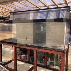 アクリル水槽1800×750×600 フルセット 底面 背面ブラック板