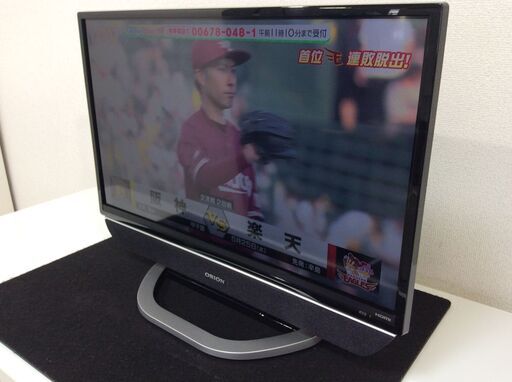 （6/8受渡済）JT4479【ORION/オリオン 24インチ液晶テレビ】訳アリ品 美品 2017年製 RN-24SH10 家電 映像機器 テレビ リモコン欠品