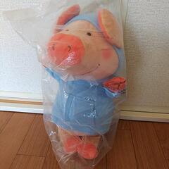 【ネット決済・配送可】ニキ豚　NICI PIG 青帽子　40cm...