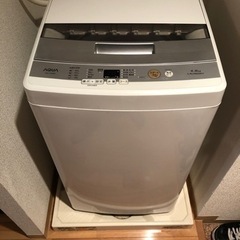 洗濯機2017年製4.5kg　AQUA AQW-S45E(W)