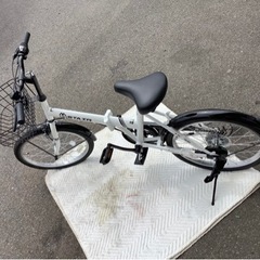 未使用品】折りたたみ自転車 20インチ シマノ6段変速ギア リサイクル 