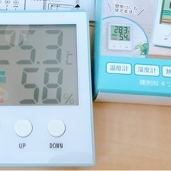 【新品/ほぼ未使用】デジタル温度湿度計