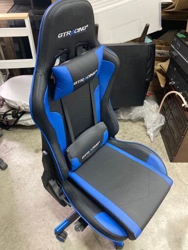 【A-151】★赤字覚悟の激安商品★  GTRACING ゲーミングチェア 座椅子 ゲーミング座椅子　GT89-BLUE
