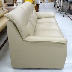 3人掛けソファー 幅175×奥行80×高さ78cm ナチュラル ベージュ系