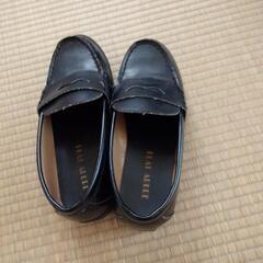 黒の革靴（23.5）