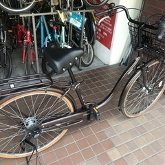 26インチ　ブリジストン　内装３段変速　ledオートライト　大きめのカゴ　ハンドルロック付き　ブラウン 26インチ ブリジストン 内装3段変速 ledオートライト 大きめのカゴ
