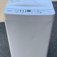 【RKGSE-763】特価！ハイセンス/4.5kg/全自動洗濯機/HW-E4503/中古/2020年製/当社より近隣地域無料配達
