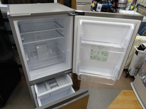 西岡店 高年式 冷蔵庫 126L 2ドア 2021年製 AQUA AQR-13K シルバー