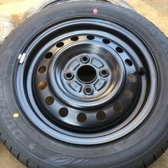 新車外しの軽用タイヤ14インチホイール付