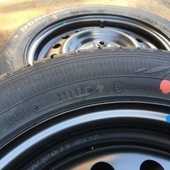 新車外しの軽用タイヤ14インチホイール付