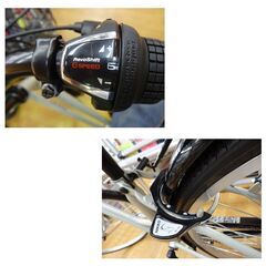 未使用 27インチ 自転車 フィナード 6段変速 グレー カゴ・鍵付き FINERD シティーサイクル 西岡店