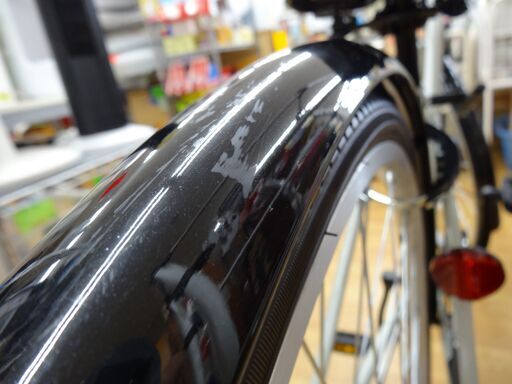 未使用 27インチ 自転車 フィナード 6段変速 グレー カゴ・鍵付き  