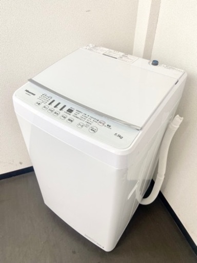 激安‼️高年式 21年製 5.5キロ Hisense洗濯機HW-G55B-W