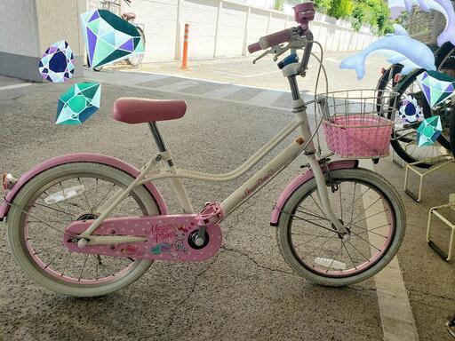 キッズ自転車　女の子　メゾピアノ　ピンク
