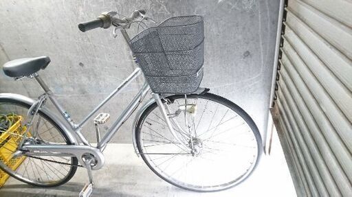自転車中古 BRIDGESTONE Single Star 内装3段変速 オートライト ハンドルロック搭載 カゴ鍵付き タイヤ27インチ カラーシルバー