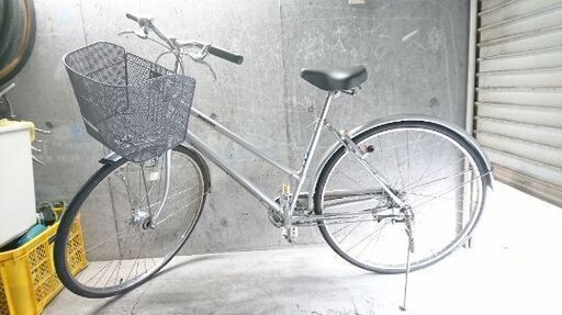 自転車中古 BRIDGESTONE Single Star 内装3段変速 オートライト ハンドルロック搭載 カゴ鍵付き タイヤ27インチ カラーシルバー