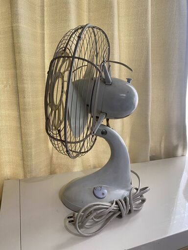 （115）ヴィンテージ 希少 日立 扇風機 A.C.DESK FAN M-6036B 動作確認済　昭和レトロ　中古