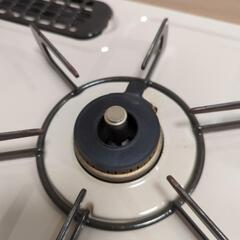 【取り引中】2口ガスコンロ 都市ガス用 Rinnai RET597BER 右強火 【中古】