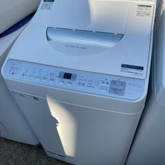 即決　洗濯機　5.5k シャープ　2019年製 ホワイト　お洒落...