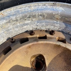 超古いボルクレーシングホイール　タイヤ付き（廃タイヤ）