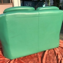 総本革 レザー 2人掛けソファ ラブソファ