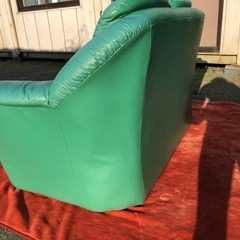 総本革 レザー 2人掛けソファ ラブソファ