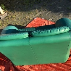 総本革 レザー 2人掛けソファ ラブソファ