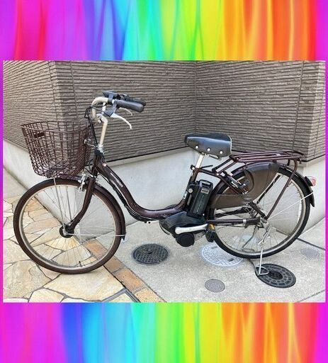 バッテリーほぼ新品8.7Ahヤマハ　パスナチュラ　24インチ　 電動自転車　電動アシスト自転車　中古　5292