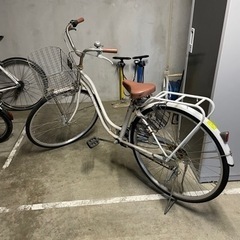 3段変速　自転車　白色