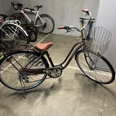 3段変速　自転車　茶色