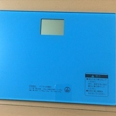 OHMオーム電機デジタル体重計　HBK-T101-A ブルー