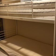 【受け渡し決定】IKEA二段ベッド＋マットレス２つ