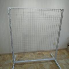 ❗️店舗、 展示用棚 什器展示表裏セット 中央両面網状の展示用 ついたて