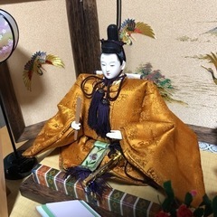 雛人形 法山作 桐材 雪洞 屏風 平台 毛氈 三宝 菱台 親王台 一式