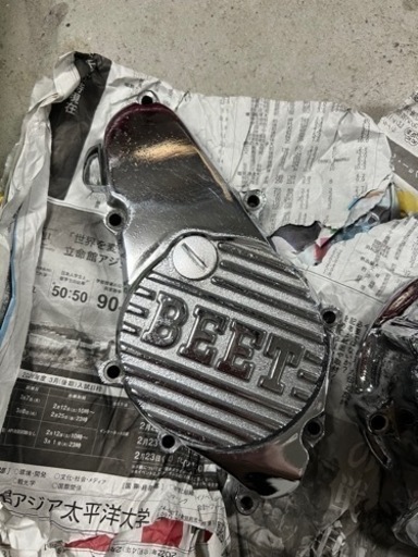 cbx400f BEET メッキ スターターカバー ジェネレーターカバー
