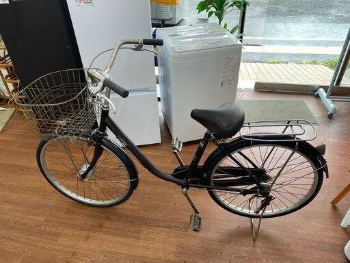 自転車 No.1043 ブラック Bellino 27インチ 6段切替 LEDオートライト