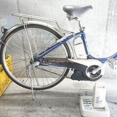 電動アシスト自転車中古 BRIDGESTONE Assista 内装3段変速 手元ライト点灯ハンドルロック搭載 充電器1個バッテリー2個(動作確認済み) カゴリアキャリア鍵付き タイヤ26インチ 