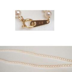 本物 田崎真珠 パール＆ベビーパール ネックレス K18　0.7mm 0.3mm　全長約40㎝ ケース付き 冠婚葬祭 フォーマル 普段使い ☆ PayPay(ペイペイ)決済可能 ☆ 札幌市 豊平区 平岸